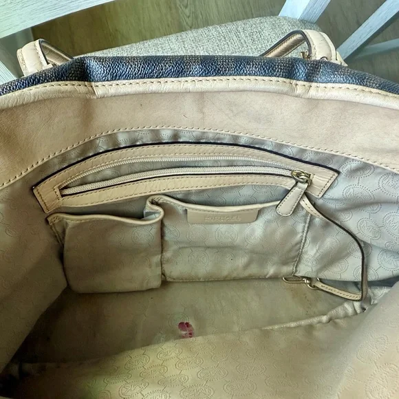 Michael Kors Dark Brown and Beige Tote - Picture 12 of 16